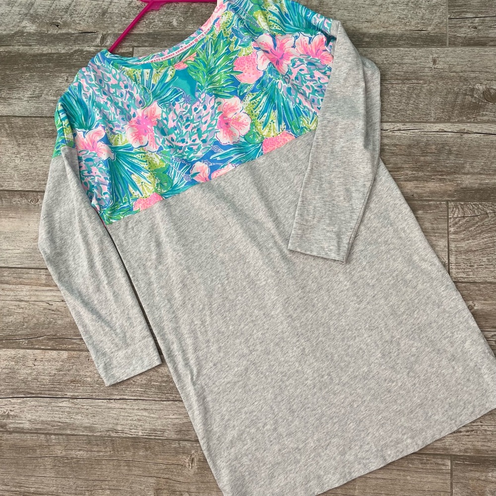 LILLY PULITZER Finn Sweatshirt Dress in Swizzle In